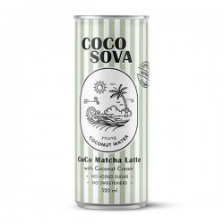 Матча лате с кокосова вода БЕЗ добавена захар 'COCOSOVA', 320 мл