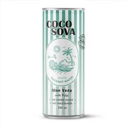 Кокосова вода с Алое парченца БЕЗ добавена захар 'COCOSOVA', 320 мл