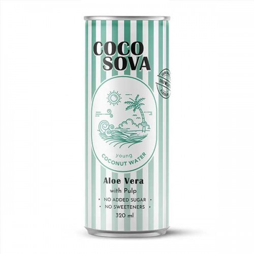 Кокосова вода с Алое парченца БЕЗ добавена захар 'COCOSOVA', 320 мл Кокосова вода с Алое парченца БЕЗ добавена захар 'COCOSOVA', 320 мл