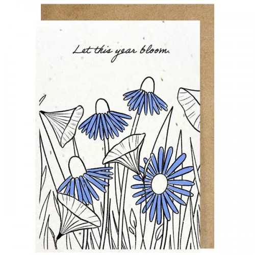 Картичка за засаждане със семена - Let this year bloom, Creative Goodies / GloryArt