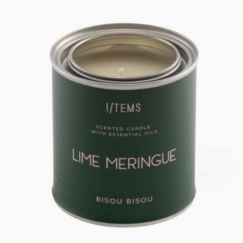 Ароматна свещ LIME MERINGUE - лайм / ванилия / меренг 'I-TEMS', 200 г