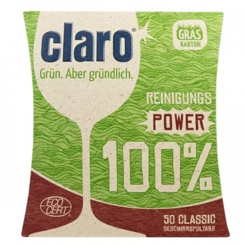 Биоразградими таблетки за миялна машина - Power 'Claro', 50 броя