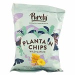 Чипс от плантан Wild Garlic с див чесън 'Purely', 75 г Чипс от плантан Wild Garlic с див чесън 'Purely', 75 г