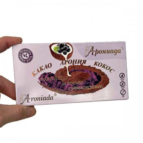 Млечен шоколад с 10% арония на прах /веган/ 'Арониада Агро', 80 г