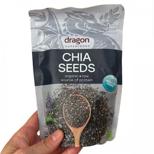 Чиа семена /био/, източник на Омега-3 мастни киселини 'Dragon Superfoods', 200 г