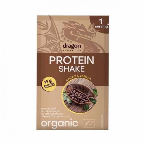 Протеинов веган шейк с какао и ванилия - био 'Dragon Superfoods', 30 г = 1 доза