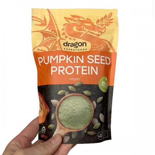 Тиквен протеин на прах - био 'Dragon Superfoods', 200 г