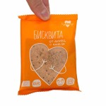 Бисквита от лимец с канела и мед /био, без млечни и яйца/ 'Курабийница', 37 г Бисквита от лимец с канела и мед /био, без млечни и яйца/ 'Курабийница', 37 г
