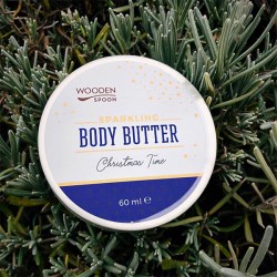 Масло за тяло с аромат на портокал и карамел + бляскави частици SPARKLING CHRISTMAS TIME 'Wooden Spoon' /лимитирана серия/